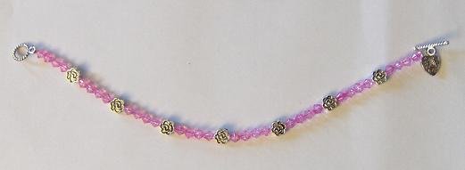 Flower Bracelet: Pink