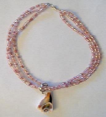 Pink Seashell Necklace