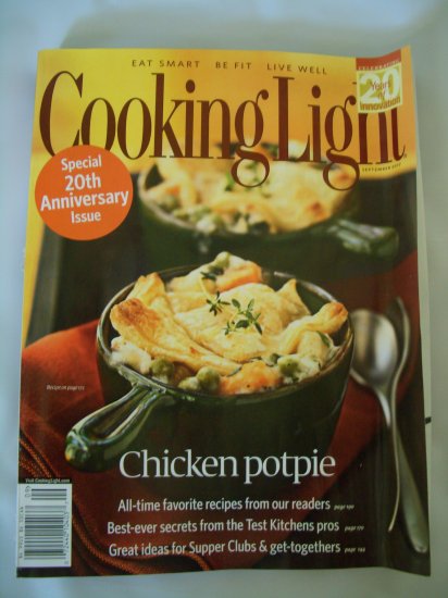Cooking Light Magazine-September 2007-Special 20th Anniversary Issue FREE SHIPPING!