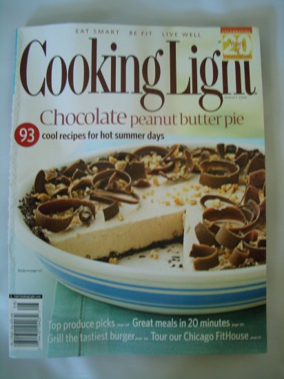 Cooking Ligth Magazine-August 2007-Chocolate peanutbutter pie FREE SHIPPING!