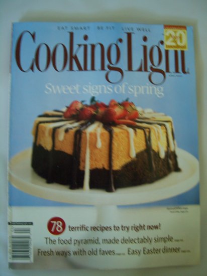 Cooking Light Magazine-April 2007-Sweet signs of spring FREE SHIPPING!
