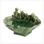 Frog And Lily Pad Tabletop Fountain
