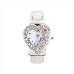 Sparkling Heart Cuff Watch