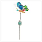 Butterfly Fused Glass Garden Stake