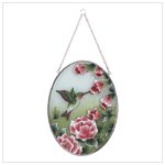 Hand-Painted Hummingbird Suncatcher
