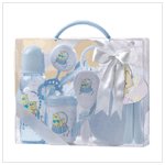 Baby Gift Set In Clear Case-Blue