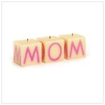 "MoM" Cube Candle Set