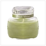 Green Ripple Jar Candle