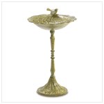Antique Iron Birdbath