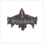 Grim Reaper Welcome Plaque