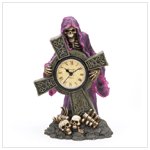 Grim Reaper Cross Clock