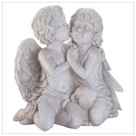 Kissing Cherubim Sculpture