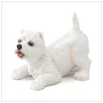 West highland terrier puppy figurine