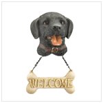 Black labrador Welcome plaque