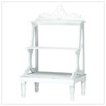 Distressed white mini shelves