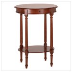 Oval console table