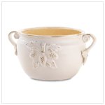 White Porcelain Bowl Planter