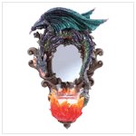 Dragon Wall Mirror and candleholder