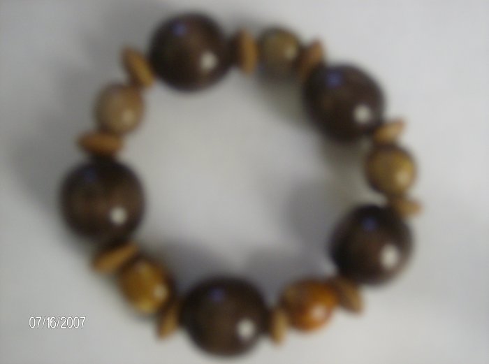 "Bubbling Brown Sugar" Wooden Bracelet