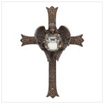 Angel Wall Cross Candleholder