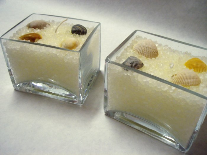 Sea shell candle