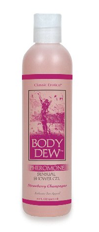 Body Dew Sensual Pheromone Shower Gel Strawberry/Champagne 8oz