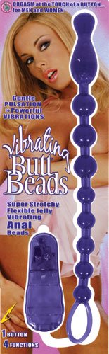 Butt Beads Purple Vibrating
