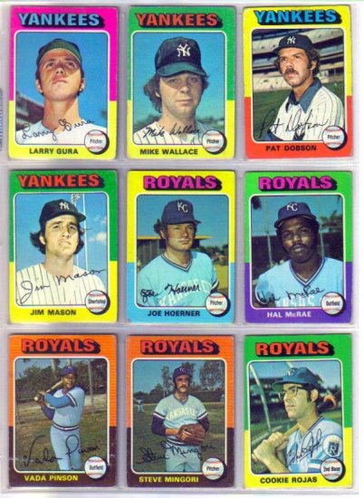 1975 TOPPS HAL McRAE #268 ROYALS