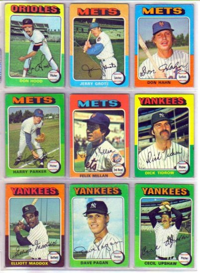 1975 TOPPS CECIL UPSHAW #92 YANKEES