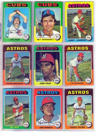 1975 TOPPS JIM TODD #519 CUBS