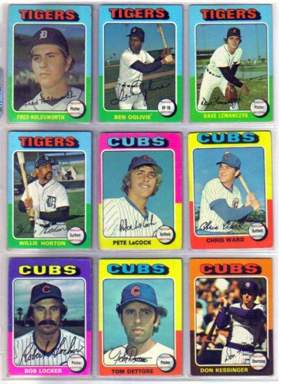 1975 TOPPS BOB LOCKER #434 CUBS