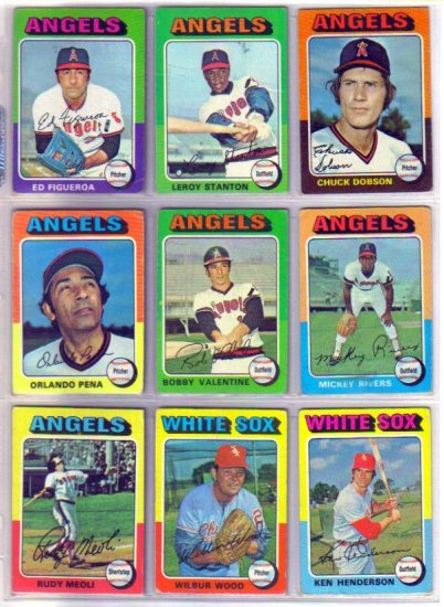 1975 TOPPS LEROY STANTON #342 ANGELS