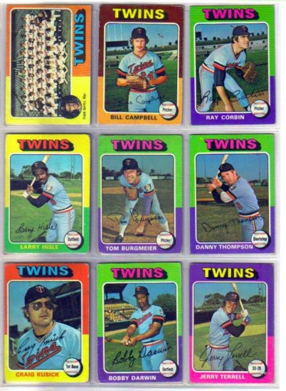 1975 TOPPS TOM BURGMEIER #478 TWINS