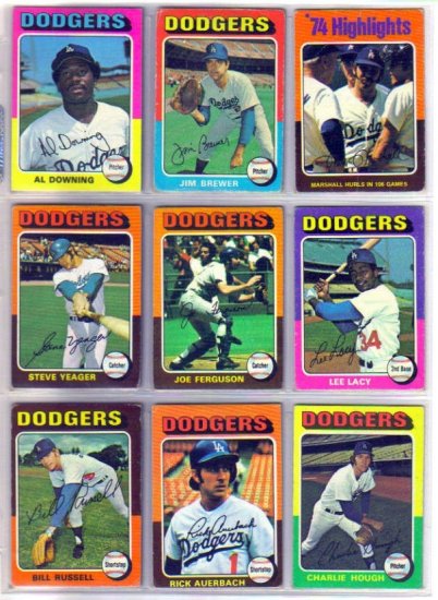 1975 TOPPS RICK AUERBACH #588 DODGERS