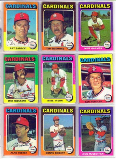 1975 TOPPS TED SIZEMORE #404 CARDINALS