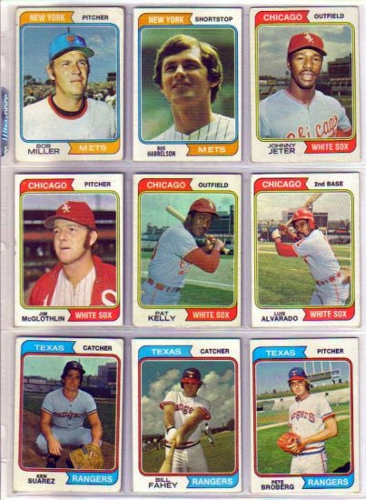 1974 TOPPS BILL FAHEY #558 RANGERS