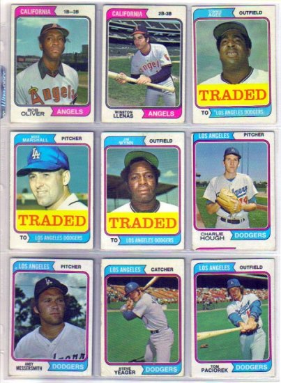 1974 TOPPS BOB OLIVER #243 ANGELS
