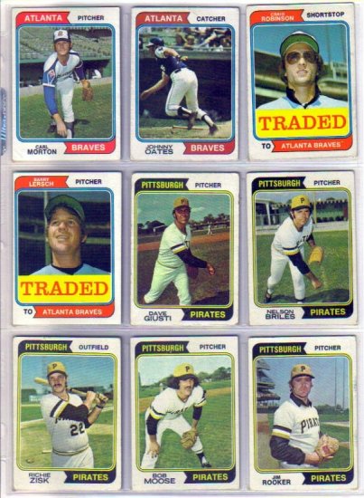 1974 TOPPS CARL MORTON #244 BRAVES