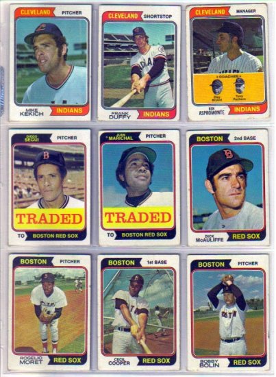 1974 TOPPS TRADED DIEGO SEGUI #151T RED SOX