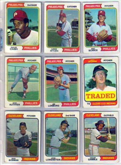 1974 TOPPS DAVE CASH #198 PHILLIES