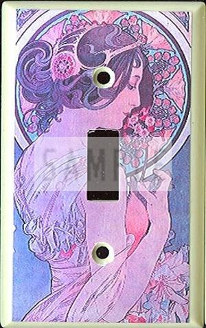 Art Nouveau MUCHA #22 Switchplate Cover
