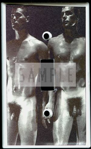 Vintage Male Nudes Posing Switchplate Cover