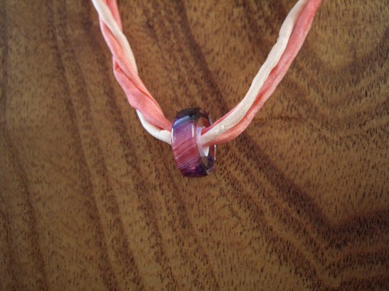 David Christensen Berries furnace glass necklace