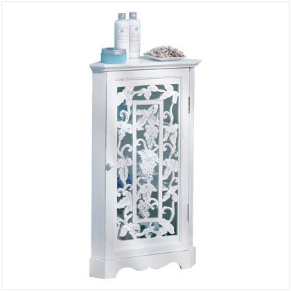 FREE SHIPPING Grapevine Detail Corner Cabinet - SS35280