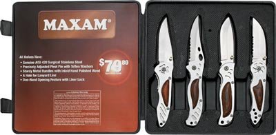4pc Liner Lock Knife Set - SKMX4
