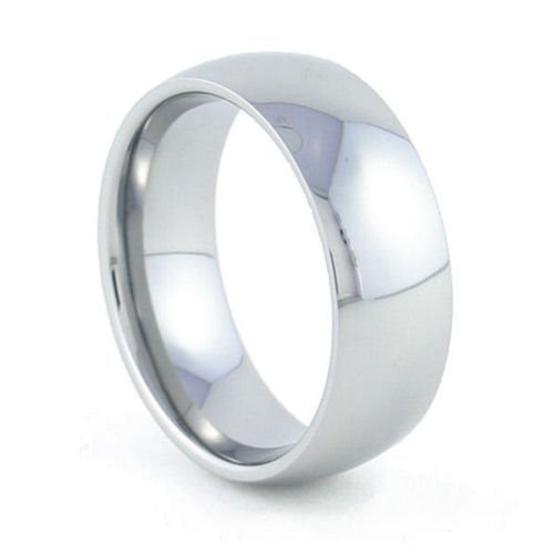 Helix - 8mm Rounded Tungsten Carbide Band