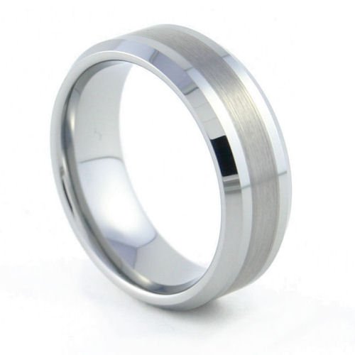 Califa - 8mm Beveled Tungsten Carbide Band
