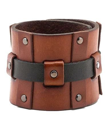 Calvin Klein Leather Cuff Bracelet