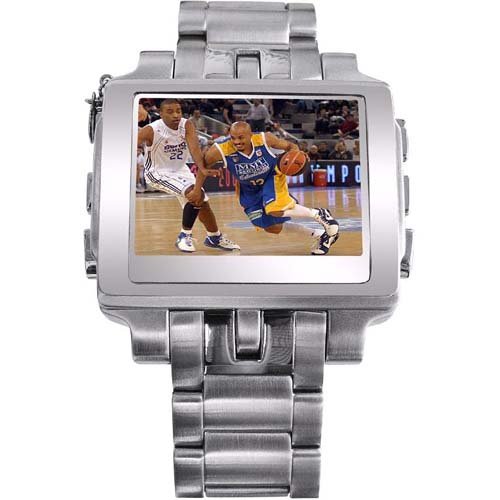 MP4 Steel Watch With FM Transmitter