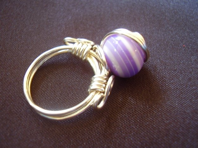 Purple Circles Ring
